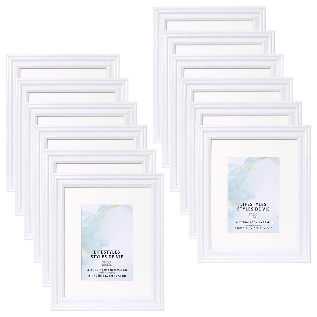 12 Pack: White 5" x 7" Frame with Mat, Lifestyles™ by Studio Décor®